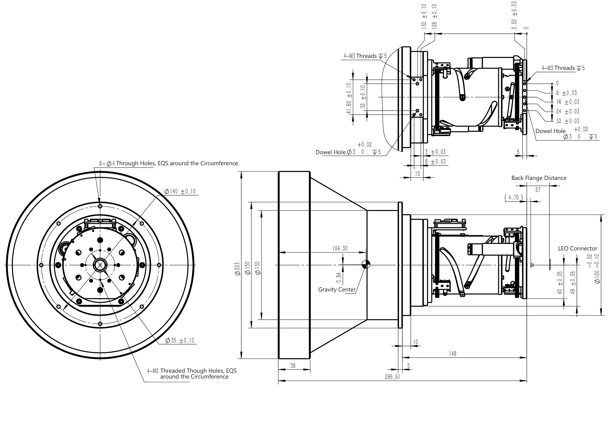 MWIR thermal imaging lens drawing